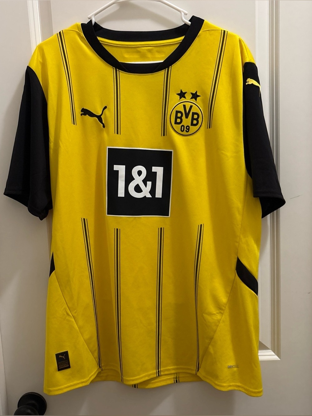 Puma Borussia Dortmund 2024 2025 Home Football Soccer Jersey Yellow Size XL